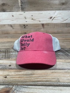 Sportivo cosa farebbe Dolly? Cappello rosa bianco taglia unica strapback accessori berretto - Foto 1 di 6