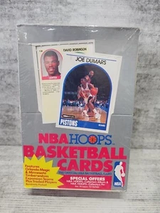 1989-90 NBA Hoops Trading Cards Full Box 36 Packs Basketball Vintage (B) - Picture 1 of 5