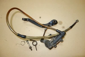 Aprilia Tuareg 350 600 rotax pedale freno posteriore e pompa freno con tubiera - Foto 1 di 9