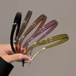 Sunglasses Shaped Headband Plastic Transparent Non-slip Hair Hoop Hair Tool& - Picture 1 of 53
