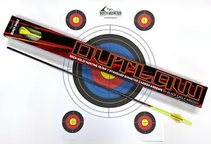 Black Eagle Arrows Outlaw Fletched Crested Arrows - Yellow - with 2 inch Vane... - Picture 1 of 3