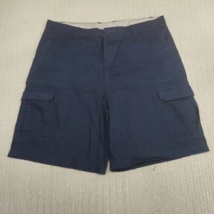 Outdoor Life Shorts Mens 36 Blue Cargo Hiking Outdoor 9" Inseam - Picture 1 of 7