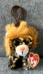 Ty Flippables Beanie Boo Schlüsselanhänger Schlüsselclip, 3,5 Zoll - Regal der Löwe - Bild 1 von 5