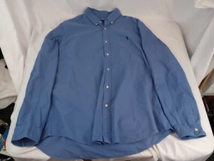 Polo Ralph Lauren Shirt Mens XXL light Blue w/ Dark blue pony Classic Fit - Picture 1 of 5