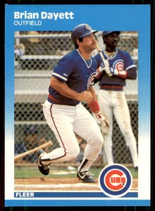 1987 Fleer Update Glossy Brian Dayett Chicago Cubs #U-25