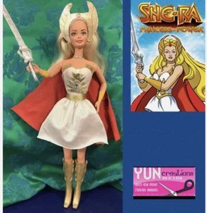 She-ra custom barbie doll OOAK Handmade Collectors By Artist unique hero - Picture 1 of 5