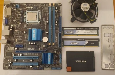 scheda madre ASUS P5G41T-M LE+pentium G 5800 + 4 gb ddr 3 + ssd 64 gb - Immagine 1 di 4