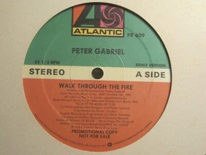 PETER GABRIEL WALK THROUGH THE FIRE 12" '84 ATLANTIC PR-609 PROMO POP ROCK MINT- - Picture 1 of 2