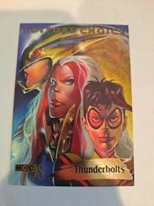 1998 Marvel Creators Collection EDITORS CHOICE "Chase Card" #10 Thunderbolts - Picture 1 of 2