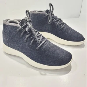 ALLBIRDS WOOL RUNNER UP MIZZLE HI-TOP NAVY RUNNING SHOES WOMEN'S SNEAKERS SIZE 8 - Foto 1 di 14
