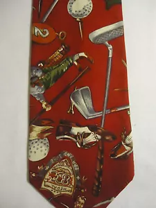 "Palos de pelotas de golf caddy rojo, verde y blanco piedra angular corbata 56,5" - Imagen 1 de 2