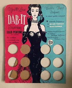 Vintage 50er Jahre Dab-It Parfüm Laden Thekenaufsteller  - Bild 1 von 2