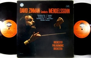 2 LPs CUM LAUDE 1983 Mendelssohn ZINMAN Symphony #3 #4 & #5 2-VCL-9038X EX+ - Imagen 1 de 5