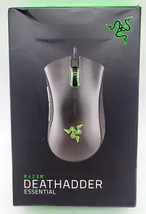 Razer Deathadder Essential Classic Wired Gaming Mouse - Black - Brand New - Picture 1 of 4