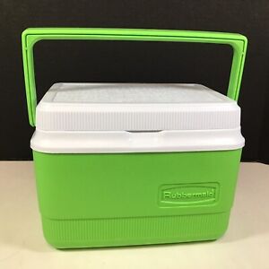 Vintage Rubbermaid GOTT Lunch Box Cooler Soda Beer Lunch 1907 1927 Lime Green