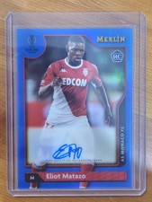 Eliot Matazo Auto /75 RC Rookie Merlin Topps Soccer Card