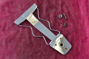 Vintage 1965 Gibson ES-175 ES-175d Chrome Zig-Zag Tailpiece Complete 1966 1967 - Picture 1 of 9