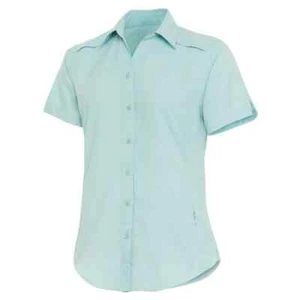 GameGuard Ladies' Sky Blue MicroFiber Shirt - XL - Picture 1 of 1