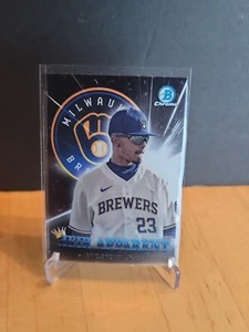 2022 Bowman Draft Chrome Heir Apparent HA-19 Eric Brown Jr. - Milwaukee Brewers - Bild 1 von 2