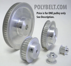 29XL037 Aluminum Timing Belt Pulley 29 Tooth, 0.25 Bore, 2 Flanges, 2 Set Screws - Picture 1 of 2