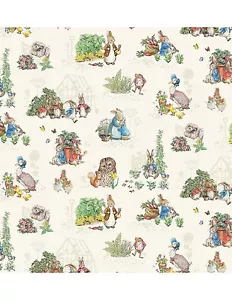 Peter Rabbit and Friends Beatrix Potter Nursery Stories Flopsy Mopsy Tom Kitten - Picture 1 of 2