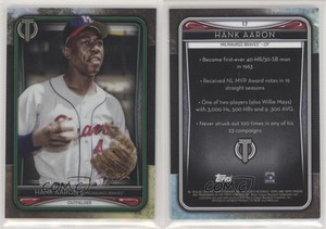 2020 Topps Tribute Green /99 Hank Aaron #17 HOF