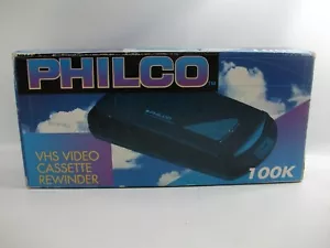 Philco 100K VHS Video Cassette Tape Rewinder w/ Box Works - Picture 1 of 12