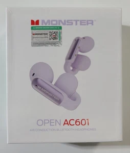 Monster Open AC601 Air Conduction Bluetooth Headphones, Purple - Picture 1 of 7