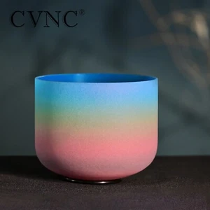 CVNC 440Hz 8" G Garganta Cuarzo Esmerilado Cristal Cantor Cuenco Sonido Curación Baño - Imagen 1 de 6
