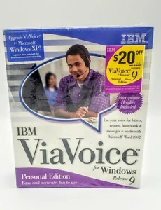 IBM Via Voice For Windows Release 9 Standard Edition Voice Command New in Box. - Picture 1 of 4