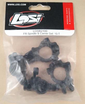 Team Losi LOSB 2100 Front Spindle & Carrier Set 10-T Tenacity RC Truck Parts - Image 1 of 3