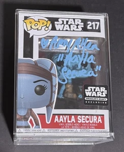 Funko POP! Star War - signed handsigniert Aayla Secura 217 (Amy Allen) JSA - Bild 1 von 8