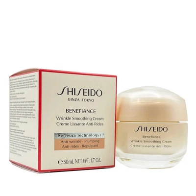 Crema suavizante de arrugas Shiseido Benefiance 1,7 oz / 50 ml NUEVA EN CAJA al por menor Foto 1 de 4