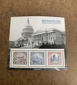 2006 World Philatelic Exhibition S/S Of 3. $1,$2,$3.#4075 - Picture 1 of 1