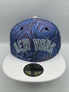 Gorra New York Yankees New Era 59Fifty ajustada "Wave Fill" talla 7 3/4 gorra H96 - Imagen 1 de 8