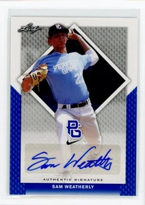 2016 Leaf Perfect Game National #BA-248 Sam Weatherly Autographs Blue #/1 - Picture 1 of 2
