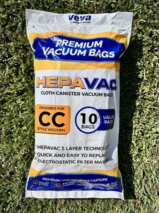 Qty 10 Oreck Type CC HEPA Filter 5-Layer MicroAllergen Cloth Premium Vacuum Bags - Picture 1 of 2