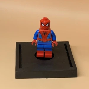 Lego Minifigure Figure Spider-Man - Metallic Light Blue Eye Highlights sh536 - Picture 1 of 1