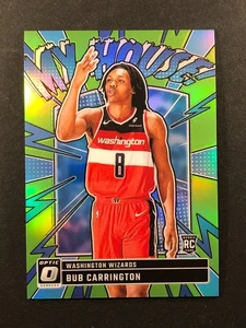 2024-25 Optic Bub Carrington RC My House #8 Lime Green 092/199 Wizards Rookie - Picture 1 of 2