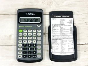Texas Instruments TI-30Xa Scientific Calculator With Cover / MANUAL. WORKS GREAT - Picture 1 of 5