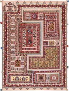 Kelim Suzani 116x81 cm Handgewebter Perserteppich Wolle Orient kilim Carpet - Bild 1 von 12