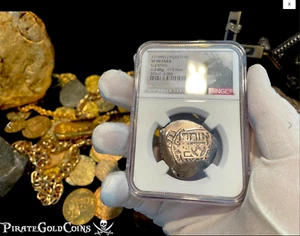 MEXICO 1715 FLEET NGC FULL DATE 4 REALES PIRATE SILVER SHIPWRECK COINS TREASURE - Picture 1 of 12