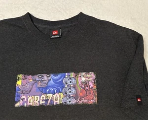 Vintage 2000s Y2K Quiksilver Art Graphic Surf Graphic Streetwear T-Shirt, L NEW - Picture 1 of 12