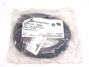 COOPER CROUSE-HINDS MINI LINE RECEPTACLE, 5000109-580E - Picture 1 of 3
