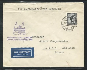 1931 GRAF ZEPPELIN Baltic Sea Flight with Germany C33 - Picture 1 of 2