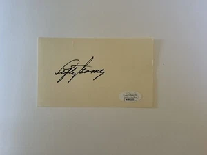Lefty Gomez 1930 NY Yankees (Dec. 1989) Signed 3x5 Index Card with JSA COA - Picture 1 of 3