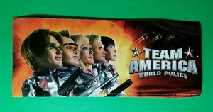 TEAM AMERICA WORLD POLICE SIDE PROFILE FIRE 2,5x6 MOVIE GETGLUE GET GLUE STICKER - Bild 1 von 1