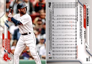 Dustin Pedroia 2020 Topps Baseball Card 388  Boston Red Sox