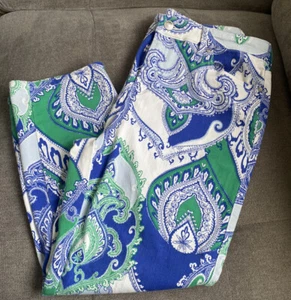 Chico’s women’s The Platium CROP Paisley Pants Size~ 1.5/10 - Picture 1 of 3