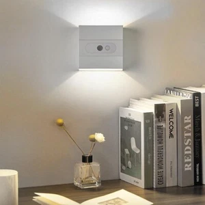 Cube LED Wall Lights Modern Up Down Sconce Lighting Fixture White Lamp Indoor - Picture 1 of 7